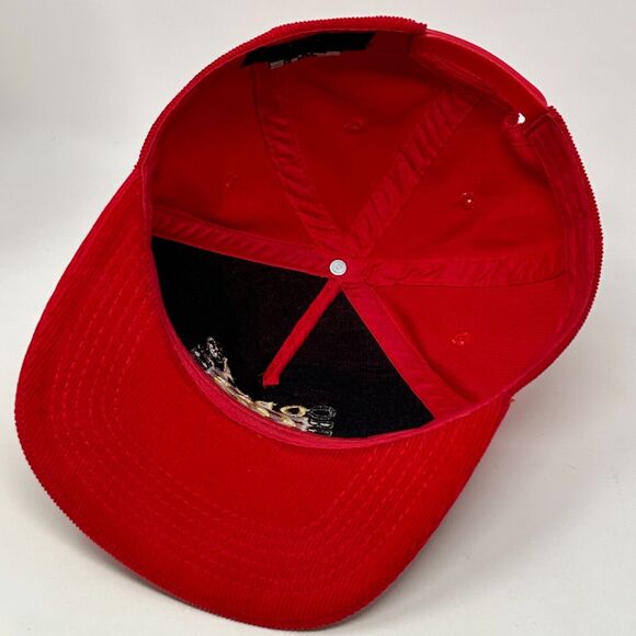 Obey Clothing OG Corduroy Hat Baseball Cap Shepard Fairey Graffiti Snapback Red - Picture 4 of 9